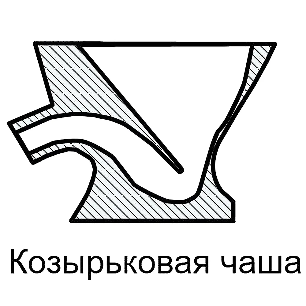 козырьковая чаша унитаза схема